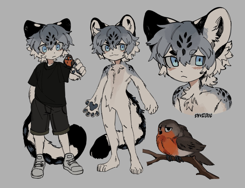 1boy, :3, animal, animal_feet, animal_hands, animal_on_shoulder, artist_name, bird