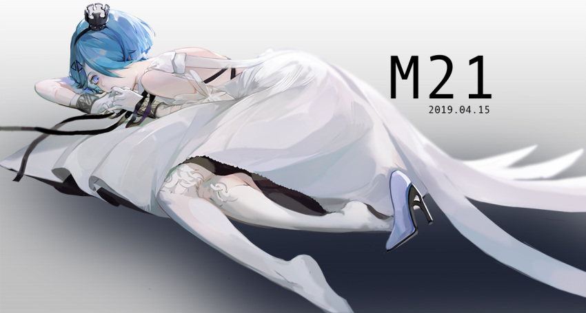 1girl, backless_dress, backless_outfit, bare_back, bare_shoulders, blue_eyes, blue_hair, character_name
