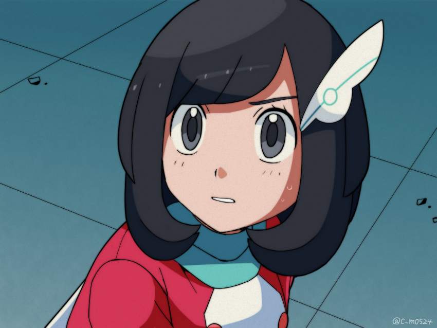 1girl, absurdres, bishoujo_senshi_sailor_moon, black_eyes, black_hair, commentary_request, dress, hair_ornament