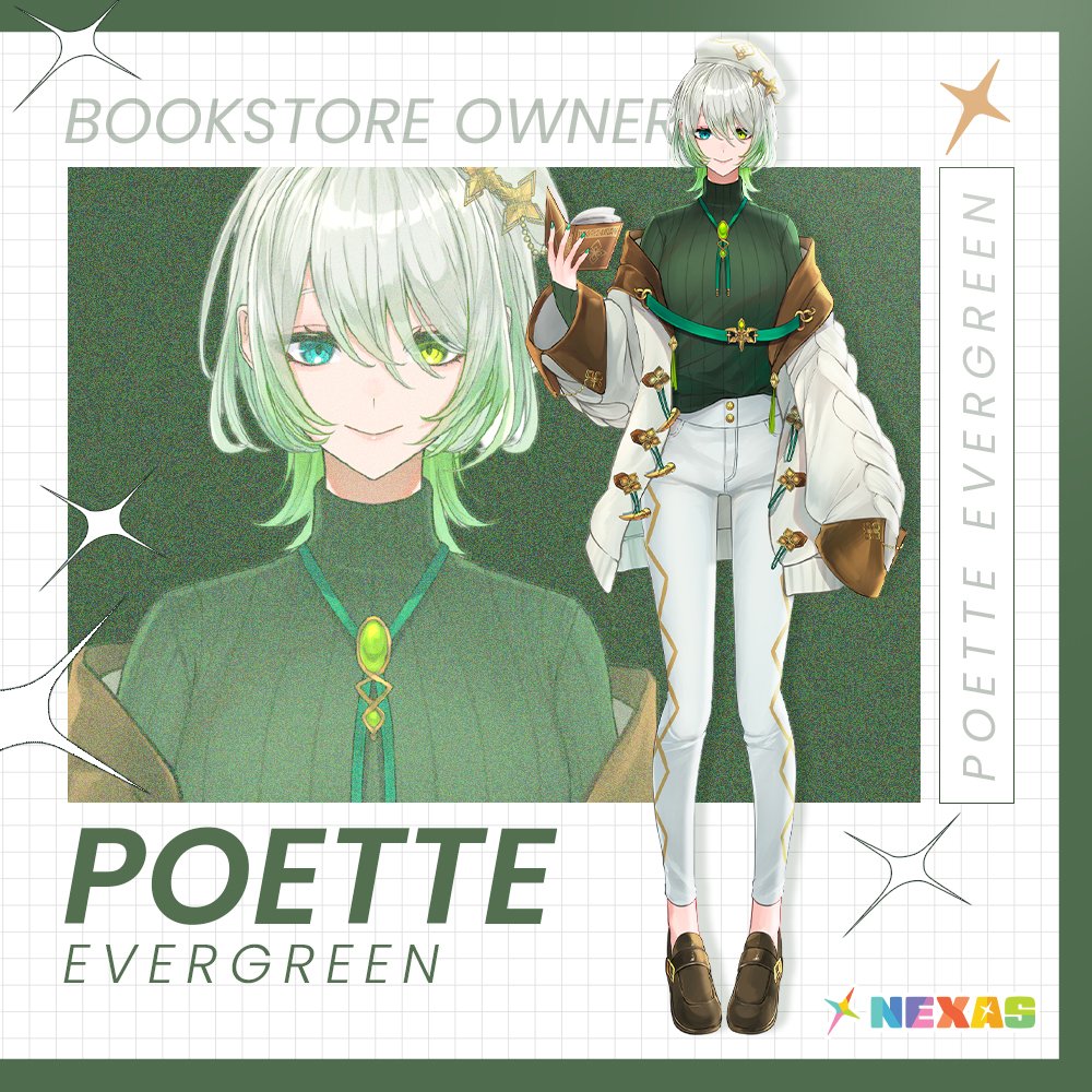 1girl, beret, blue_eyes, book, brown_footwear, character_name, closed_mouth, commentary