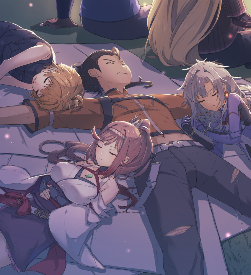 a_(xenoblade), absurdres, bare_shoulders, blonde_hair, breasts, chest_jewel, closed_mouth, core_crystal_(xenoblade)