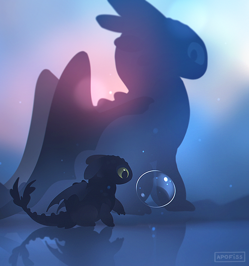 apofiss, artist_name, black_eyes, bubble, colored_sclera, commentary, dragon, green_sclera
