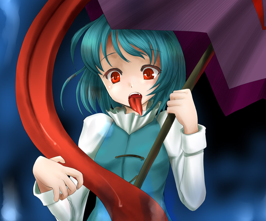 error, happa, happa16, karakasa, karakasa_obake, red_eyes, short_hair, tatara_kogasa