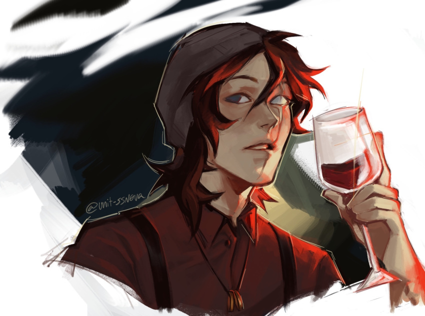 1boy, beanie, black_eyes, black_hair, close-up, cup, dream_smp, drink