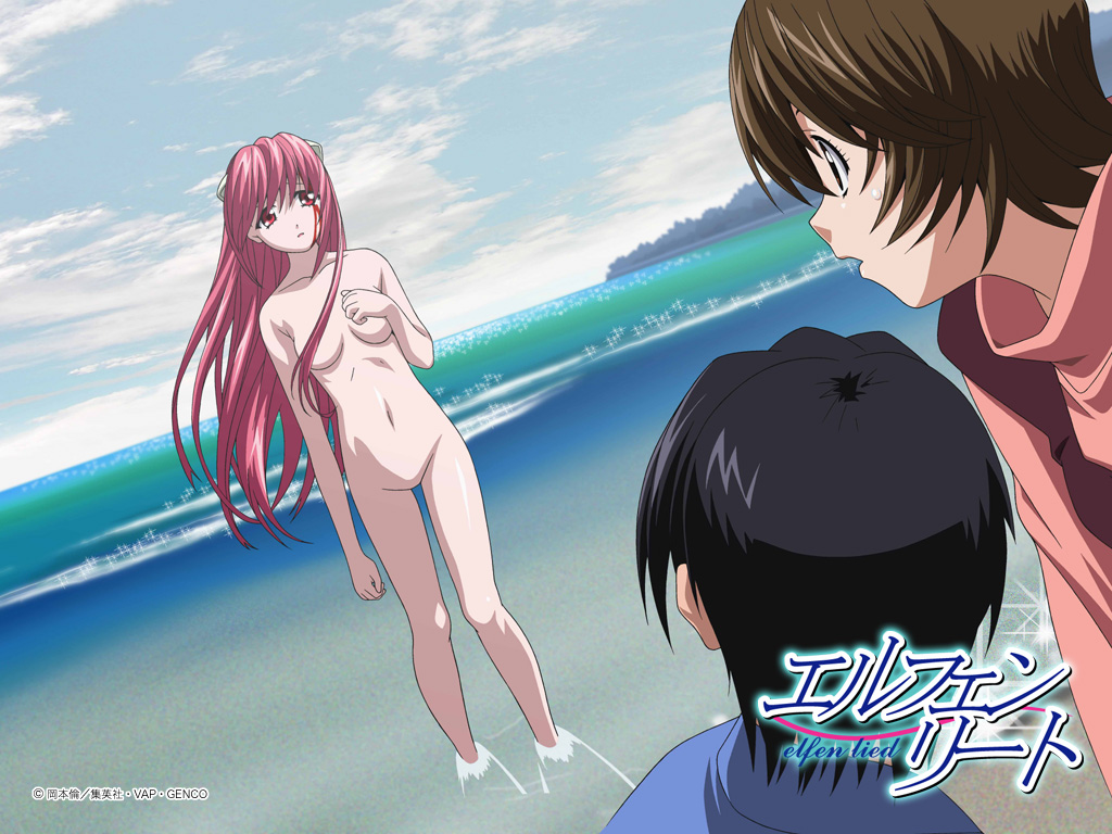 elfen_lied, kouta, lucy, tagme