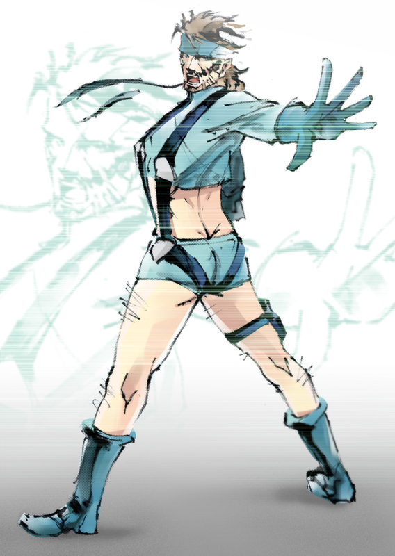 bandana, brown_hair, butt_crack, cosplay, crossdressinging, fabulous, facial_hair, fuuro_(pokemon)