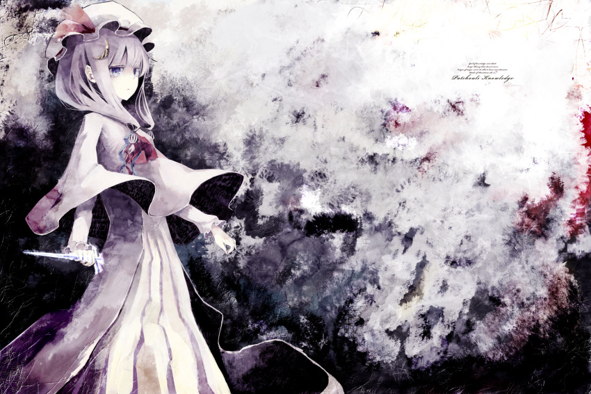 :<, bow, character_name, crescent, cross, dress, ebra_hem, hat
