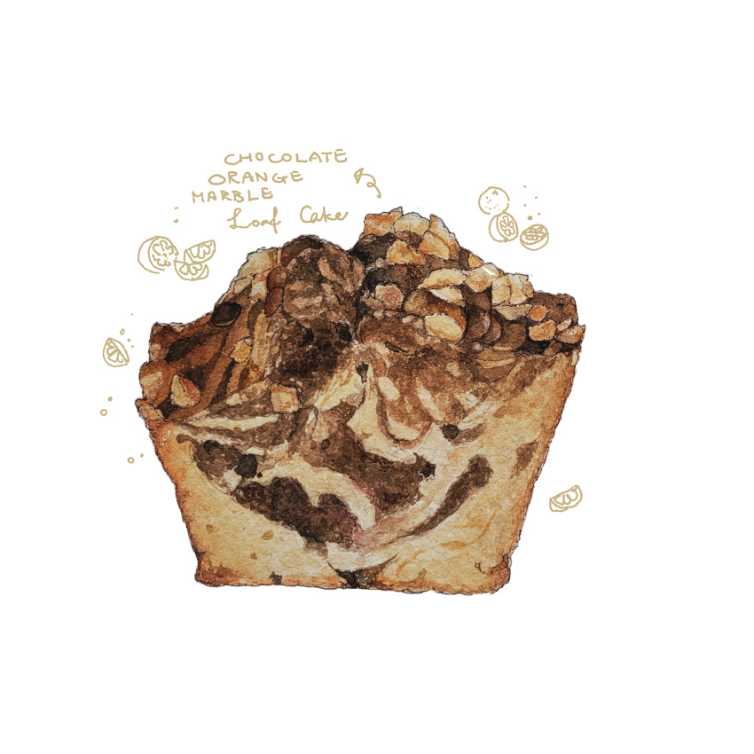 bread, cake, chocolate, food, food_focus, highres, kohaku392, no_humans