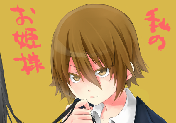 brown_eyes, brown_hair, hair_down, k-on!, muta, muta_(munimuni), short_hair, tainaka_ritsu