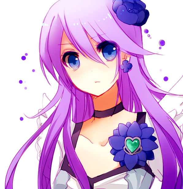 bad_id, blue_eyes, choker, cure_moonlight, earrings, heart, heartcatch_precure!, jewelry
