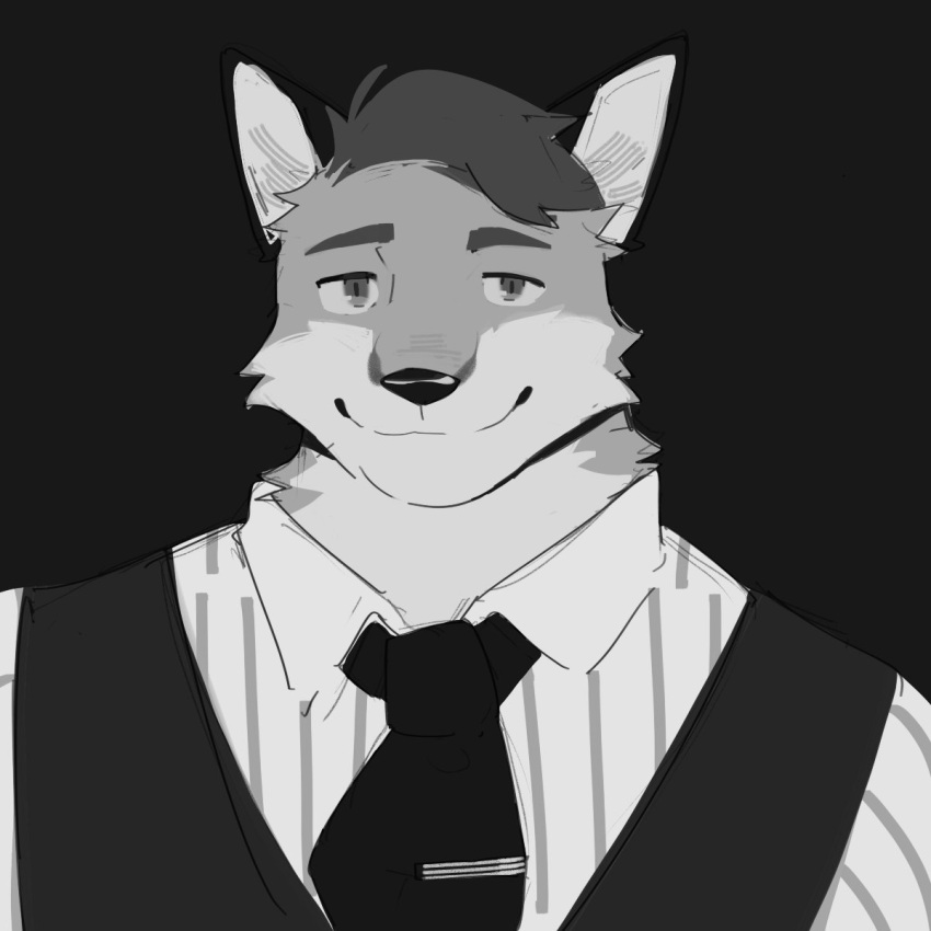 1boy, animal_ears, black_background, echo_project, fox_boy, fox_ears, furry, furry_male