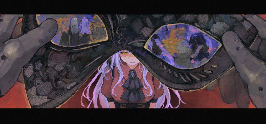 4girls, absurdres, ascot, bang_dream!, bang_dream!_it's_mygo!!!!!, black_ascot, black_gloves, black_mask