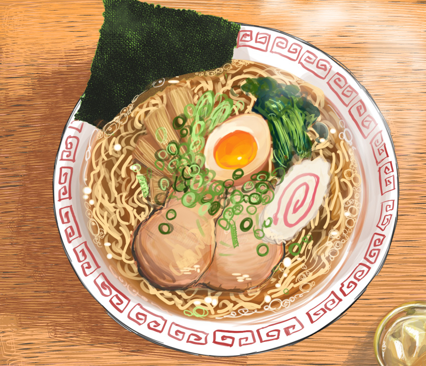 bowl, egg_(food), food, food_focus, highres, hunter_rank_e, kamaboko, meat