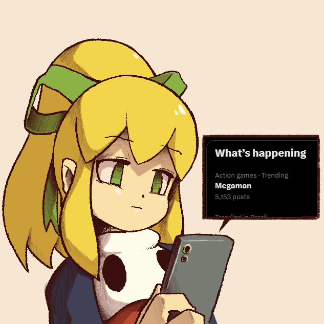 1girl, blonde_hair, cellphone, closed_mouth, commentary, empty_eyes, english_commentary, english_text