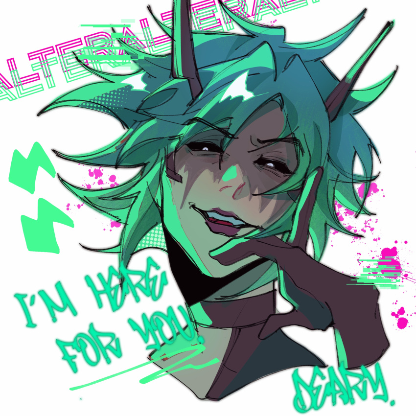 alter_(apex_legends), animification, apex_legends, black_gloves, black_sclera, character_name, chinese_commentary, colored_sclera