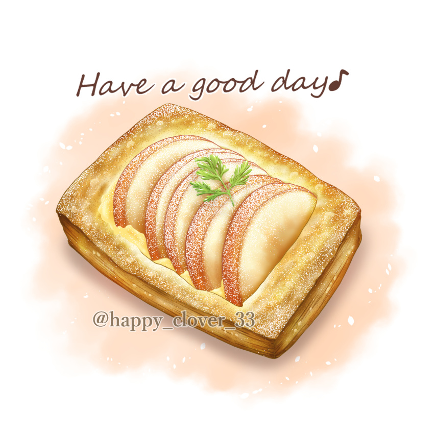 apple, apple_slice, bread, danish_pastry, english_text, food, food_focus, fruit