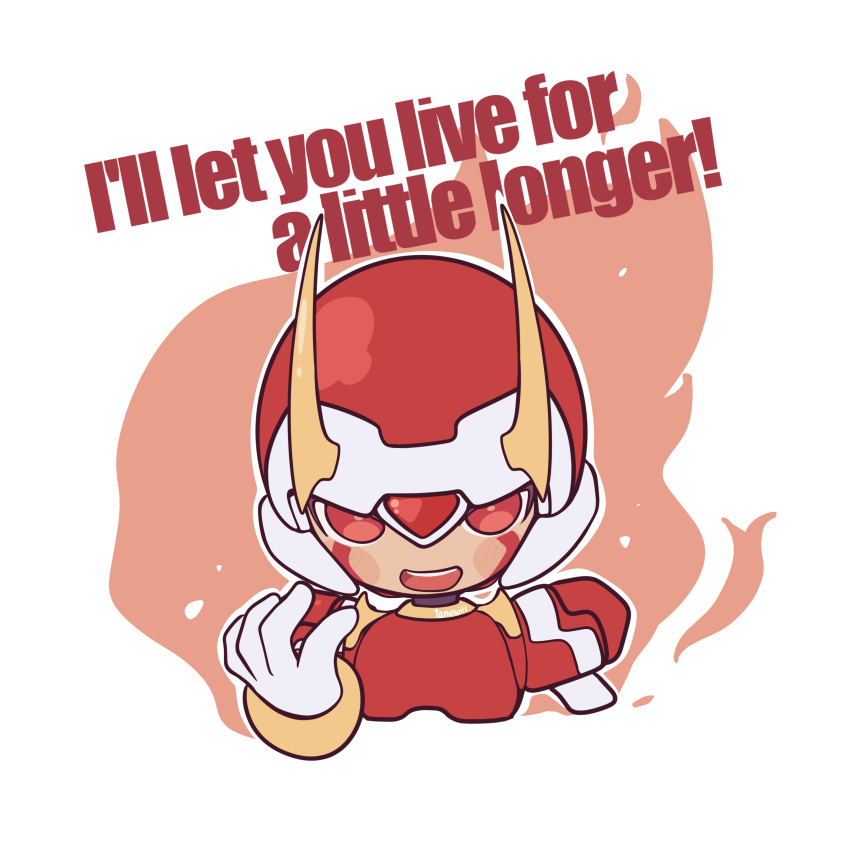absurdres, armor, artist_name, blush_stickers, chibi, english_commentary, english_text, facial_mark