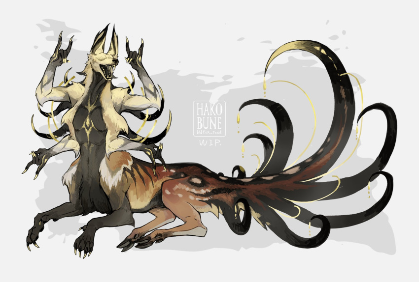 1boy, \n/, animal_ears, animal_nose, artist_name, body_fur, chimera, claws