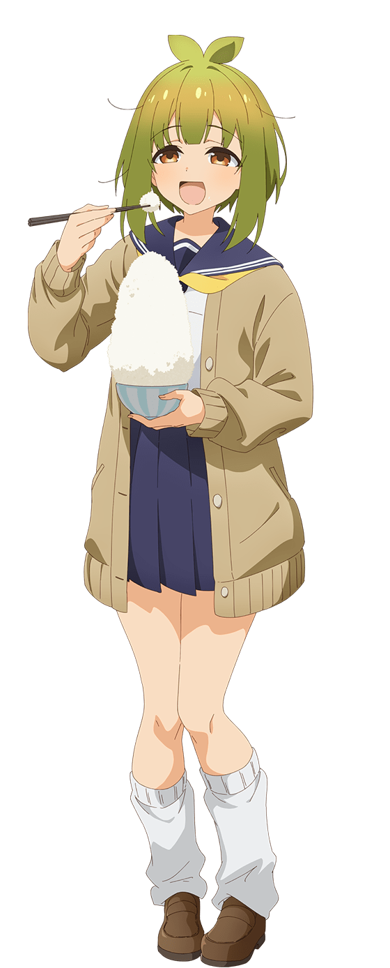 1girl, :d, aqua_neckerchief, artist_request, bashame_meme, blue_sailor_collar, blue_skirt, bob_cut