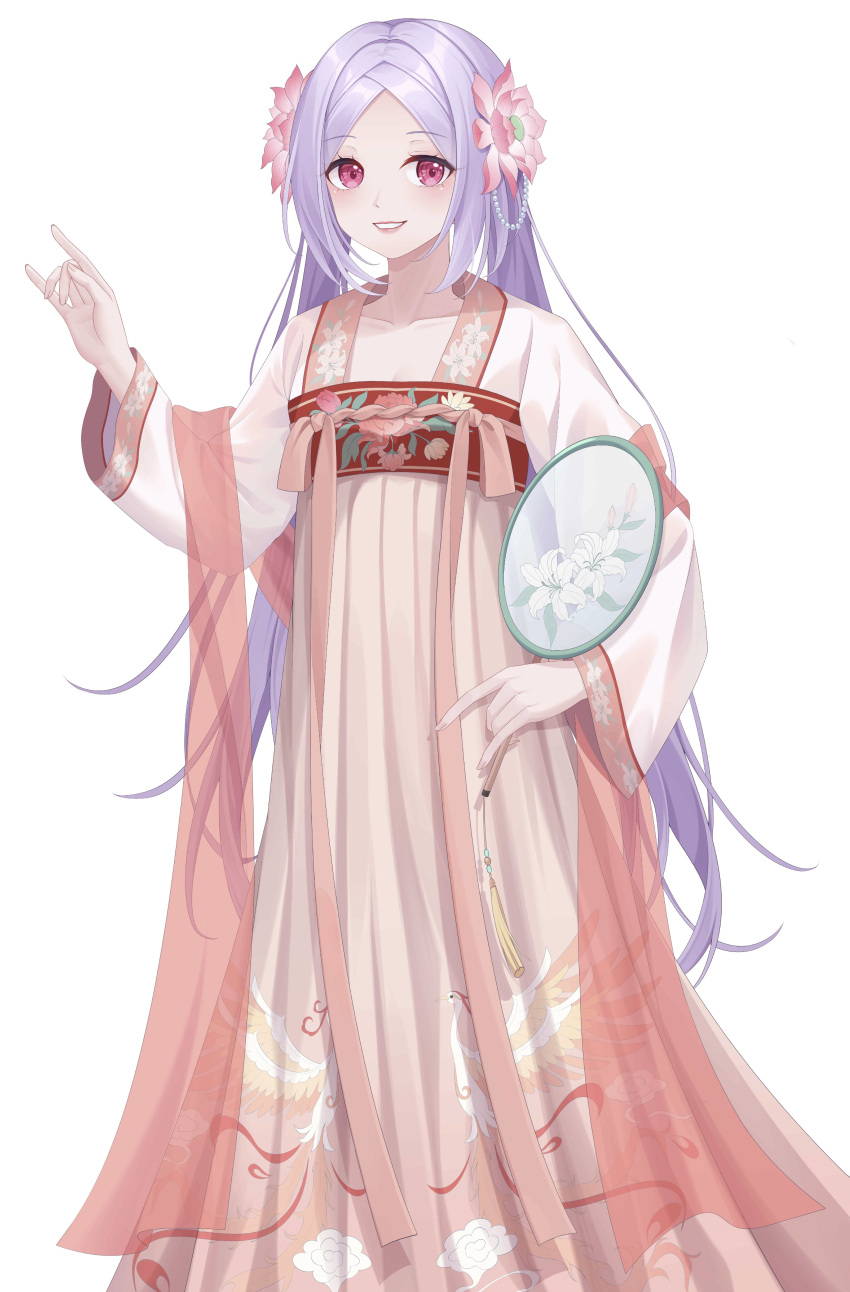 1girl, absurdres, bi_luo_jian, chinese_clothes, chinese_commentary, commentary, dress, flower