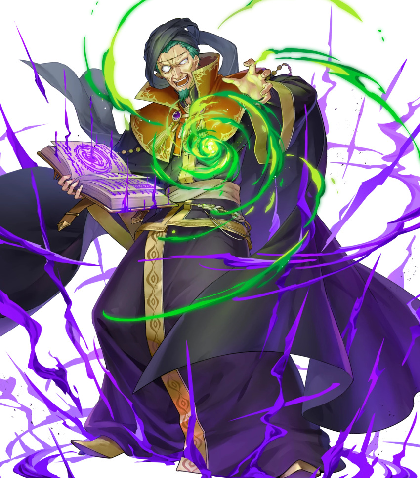 1boy, fire_emblem, fire_emblem:_the_blazing_blade, fire_emblem_heroes, highres, nergal_(fire_emblem), non-web_source, solo