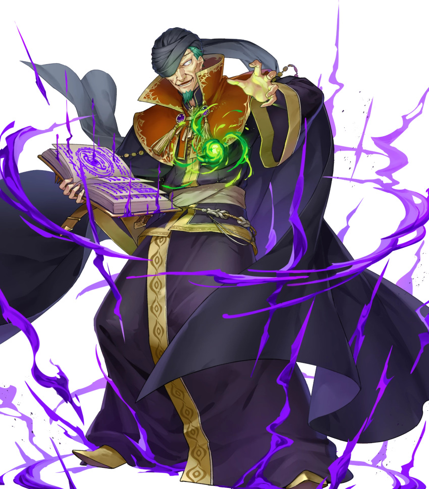 1boy, fire_emblem, fire_emblem:_the_blazing_blade, fire_emblem_heroes, highres, nergal_(fire_emblem), non-web_source, solo