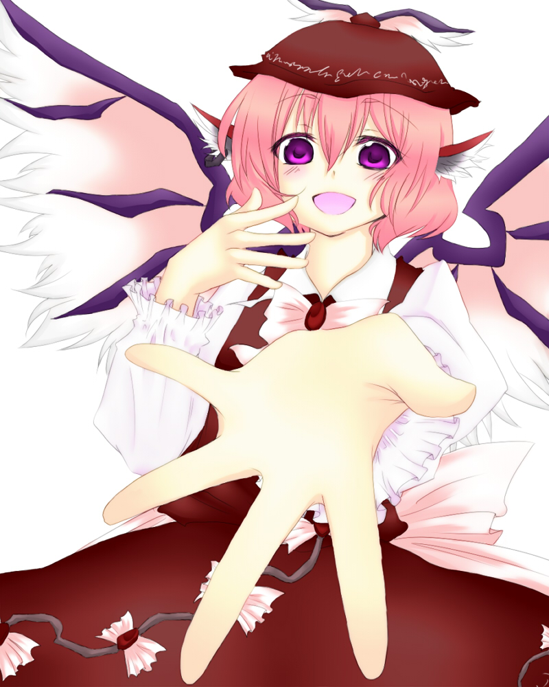 foreshortening, h-arukiti, mystia_lorelei, outstretched_hand, solo, touhou