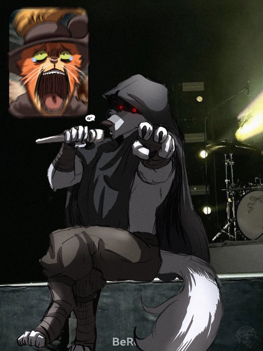 2boys, artist_request, black_cloak, cat_nose, cavalier_hat, cloak, crying, death_(puss_in_boots)