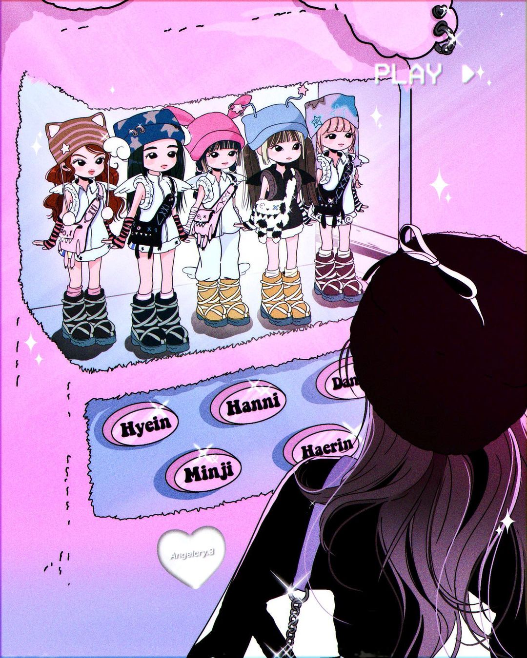6+girls, danielle_(newjeans), haerin_(newjeans), hanni_(newjeans), highres, hyein_(newjeans), k-pop, minji_(newjeans)