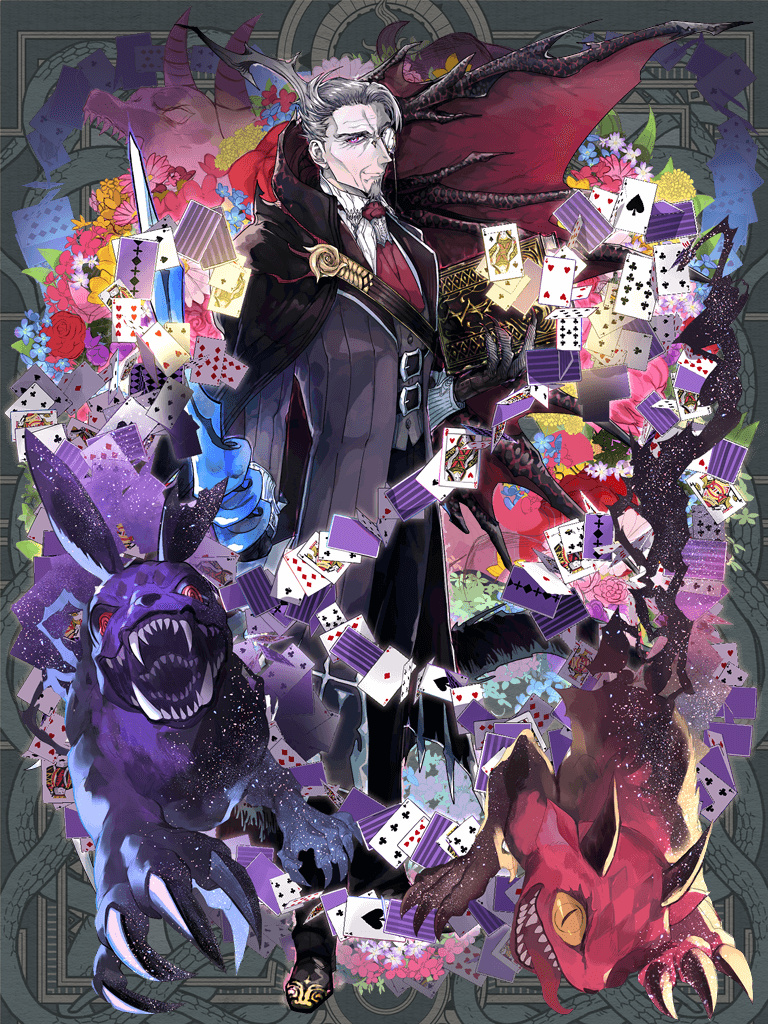 1boy, ascot, beard, belt, black_cape, black_coat, black_gloves, black_pants