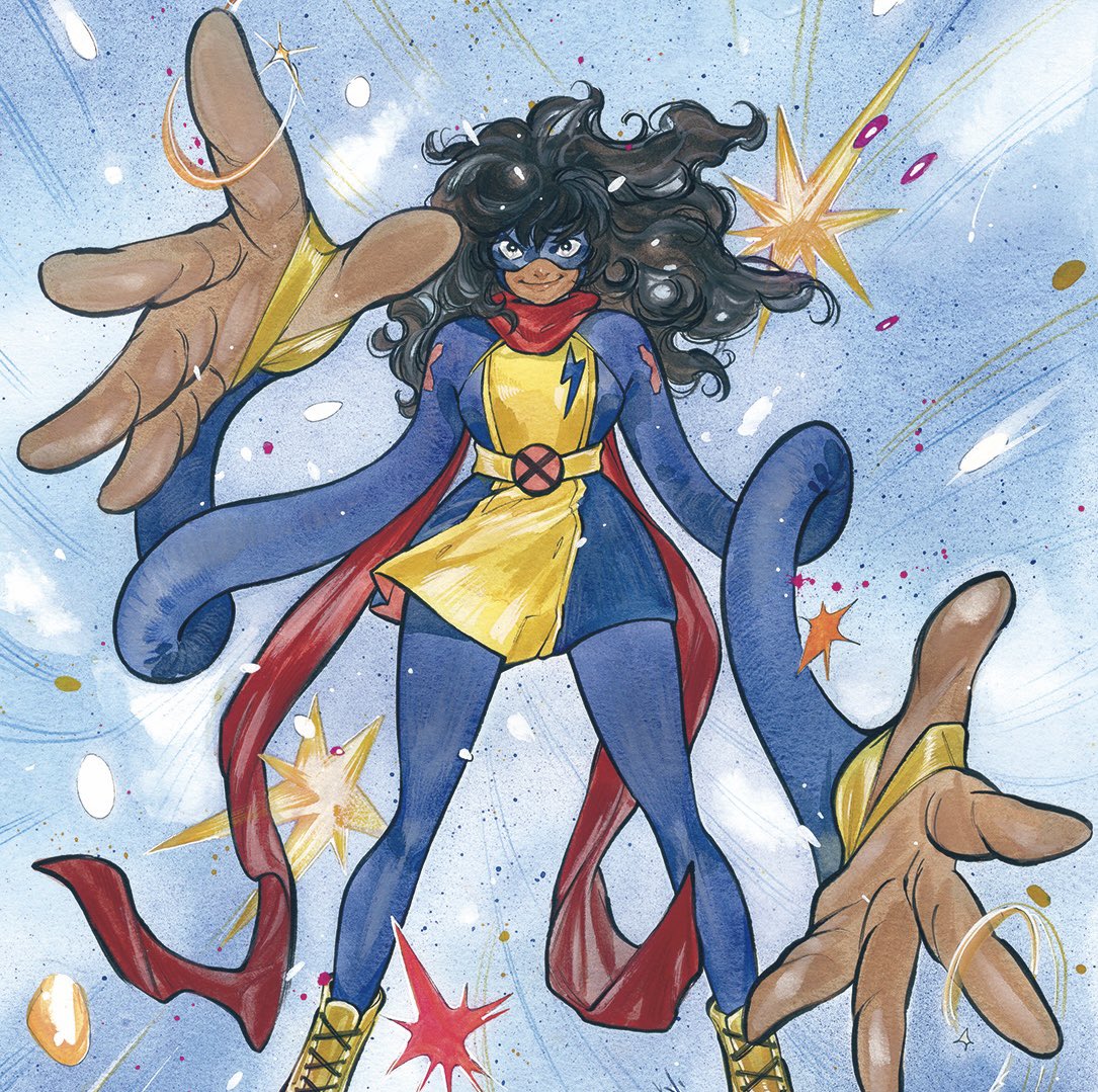 1girl, black_eyes, black_hair, blue_background, commentary, curly_hair, dark-skinned_female, dark_skin