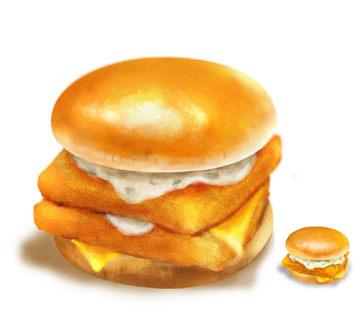 bread, burger, cheese, fish_(food), food, food_focus, mayonnaise, no_humans