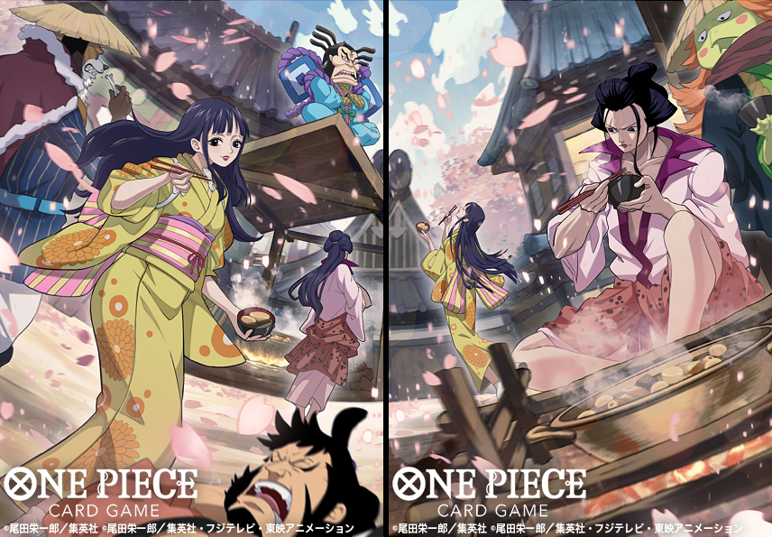 6+boys, beard, black_hair, blue_hair, blush_stickers, bowl, cape, cherry_blossoms