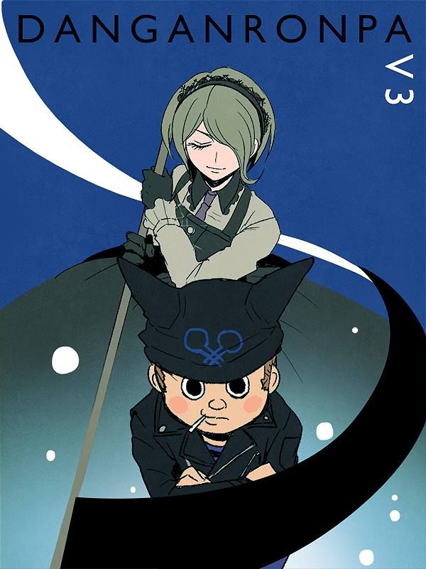 1boy, 1girl, bad_id, bad_pixiv_id, beanie, black_collar, black_dress, black_eyes