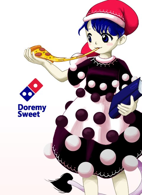 1girl, :3, black_dress, blue_book, blue_hair, blush_stickers, book, brand_name_imitation