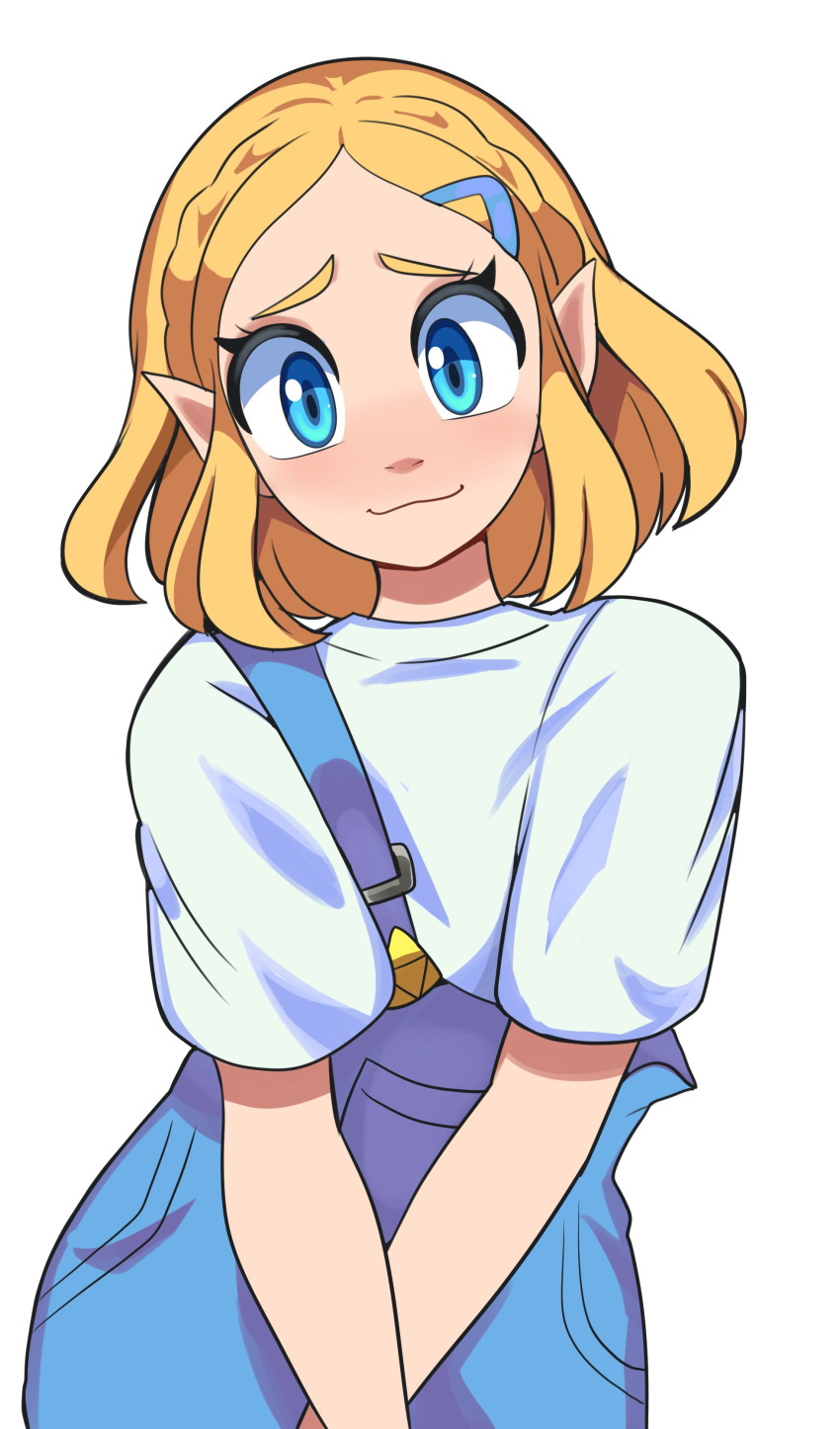 1girl, absurdres, bbycheese, blonde_hair, blue_eyes, braid, closed_mouth, crown_braid