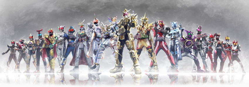 6+boys, abs, absurdres, advent_card, antennae, armed_hibiki, armor, banana_print