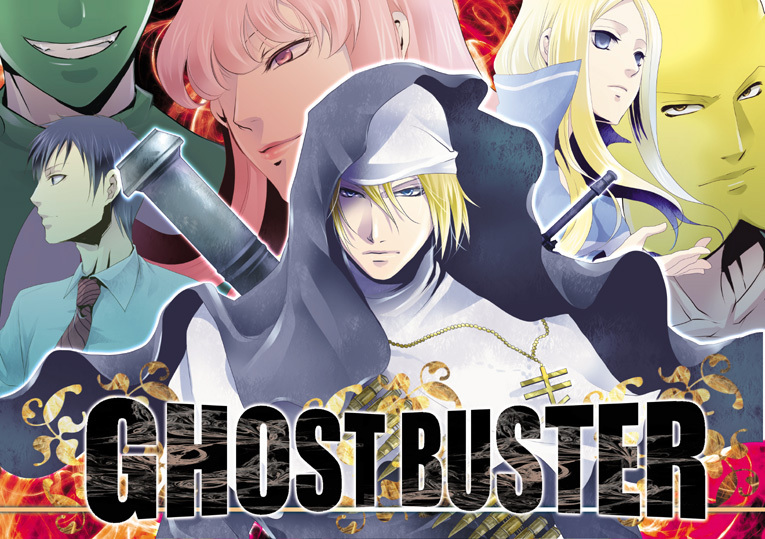 arakawa_under_the_bridge, assault_rifle, ayase_(hyoukyou), bad_id, bandolier, black_hair, blonde_hair, blue_eyes