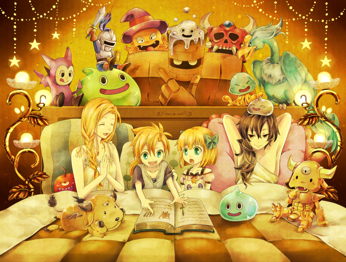 bianca, bianca's_daughter, bianca's_son, bianca's_daughter, bianca's_son, bird, blonde_hair, blue_eyes