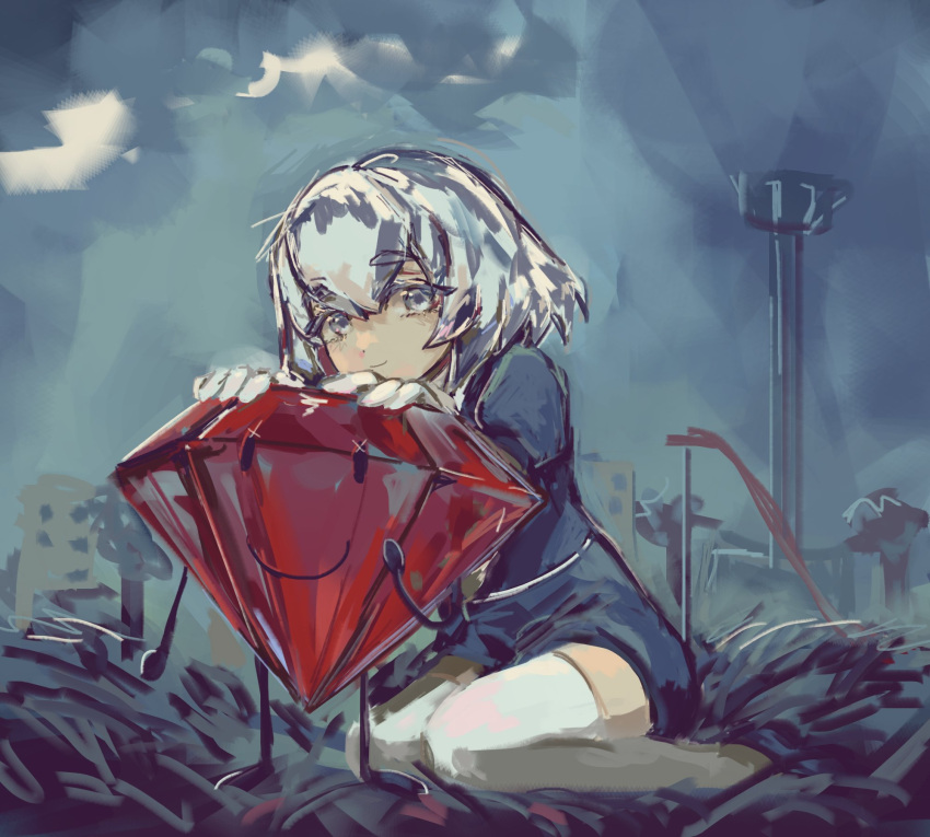 1girl, 1other, androgynous, battle_for_dream_island, bob_cut, closed_mouth, colored_eyelashes, commentary