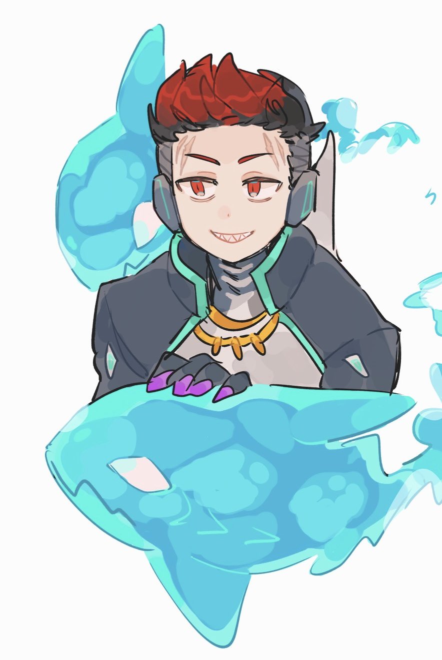 1boy, animification, apex_legends, apex_riptide_octane, black_gloves, black_jacket, gloves, highres