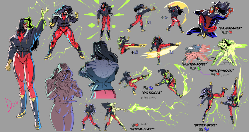 1boy, 1girl, animal_print, black_hair, blue_bodysuit, bodysuit, command_input, diepod