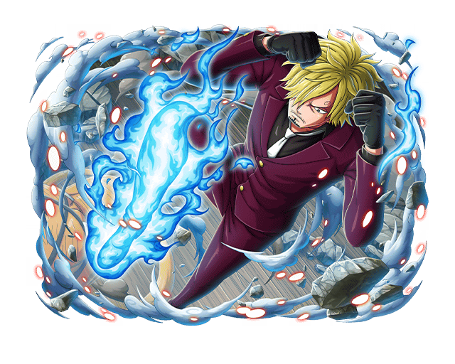 1boy, black_gloves, black_shirt, blonde_hair, blue_fire, curly_eyebrows, english_commentary, facial_hair