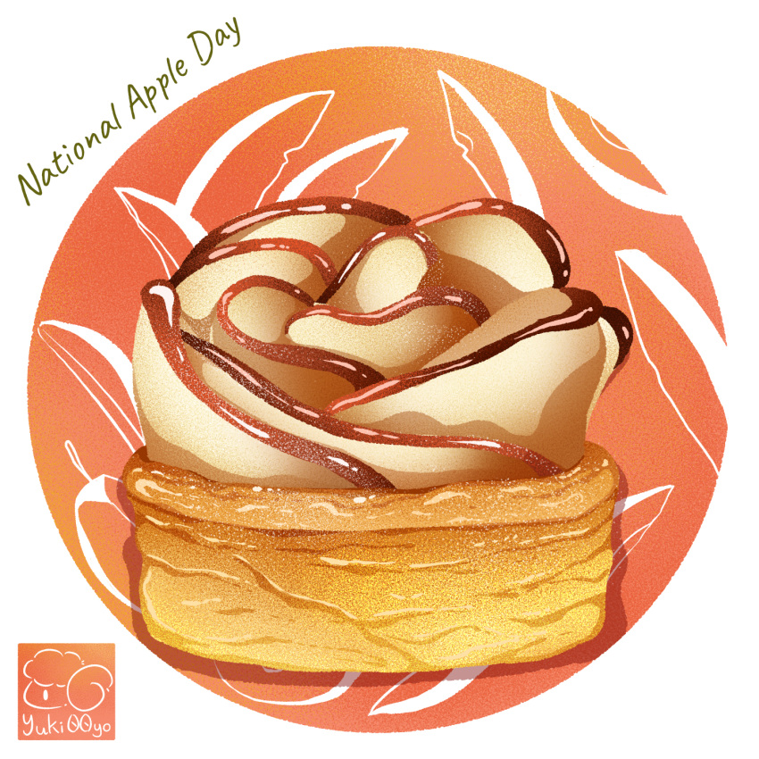 apple_tart, artist_logo, artist_name, food, food_focus, food_name, highres, no_humans