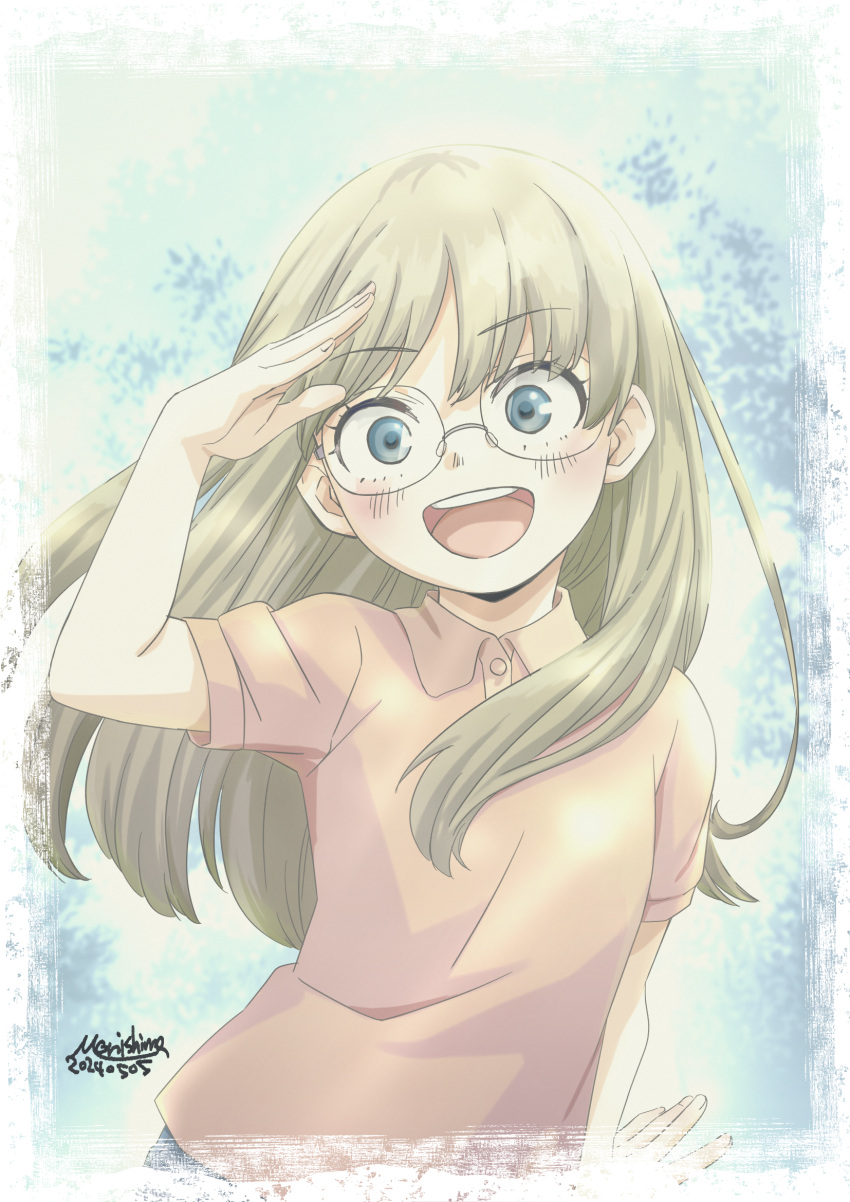 1girl, blonde_hair, blue_eyes, boku_no_hero_academia, boku_no_hero_academia_futari_no_hero, child, collared_shirt, commentary_request