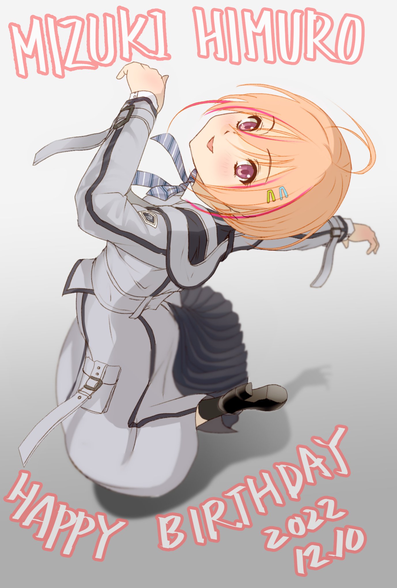 1girl, 22/7, ahoge, bow, bxtbsy7q76gxh73, dated, dress, from_above