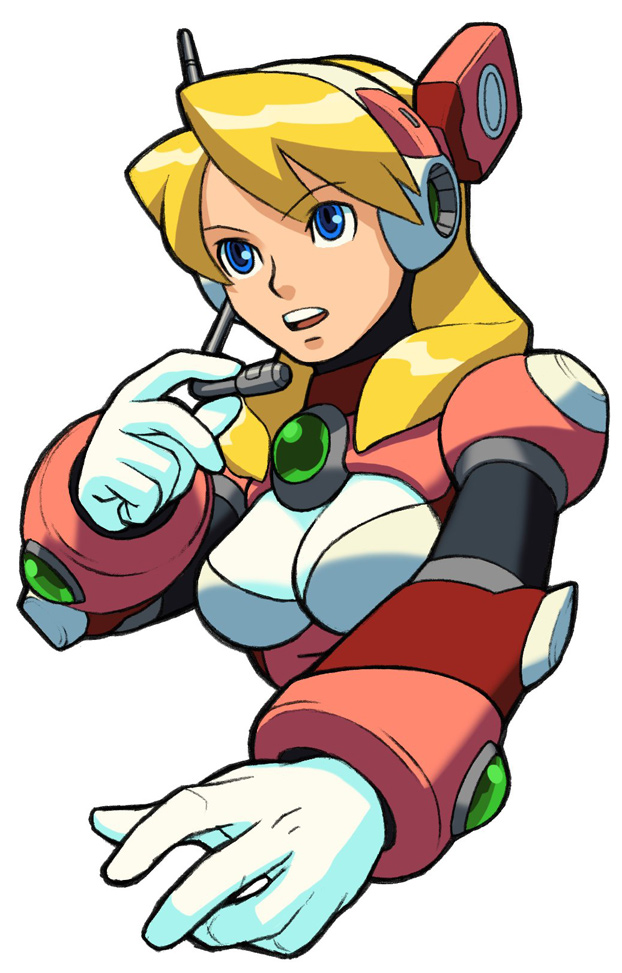 alia, alia_(mega_man), blonde_hair, blue_eyes, breasts, long_hair, mega_man_(series), mega_man_x_(series)