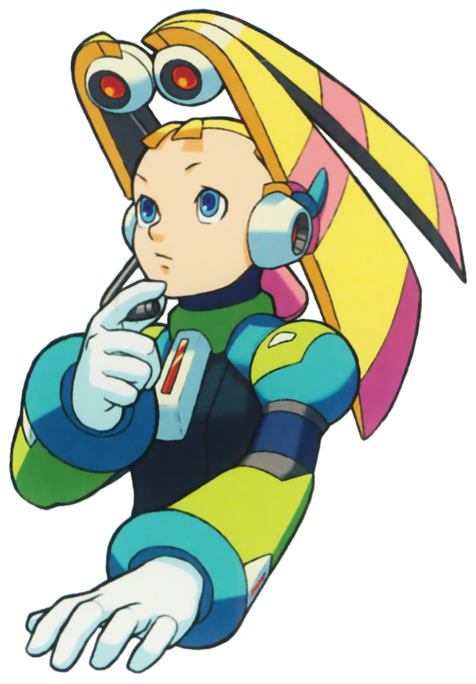 blue_eyes, flat_chest, mega_man_(series), mega_man_x_(series), official_art, palette_(rockman), palette_(rockman_x), rockman
