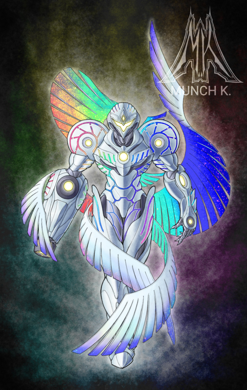 absurdres, alternate_color, alternate_costume, alternate_weapon, armor, aura, corruption, crossover