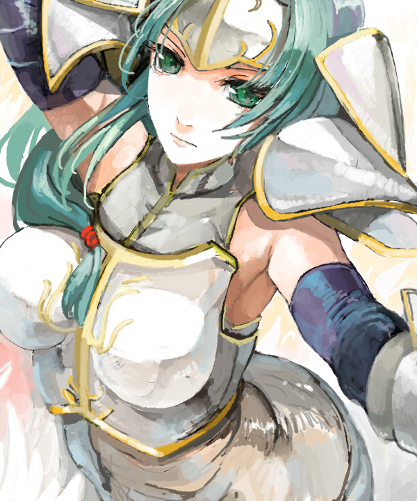 bare_shoulders, breasts, fire_emblem, fire_emblem:_akatsuki_no_megami, fire_emblem:_souen_no_kiseki, green_eyes, large_breasts, pupps